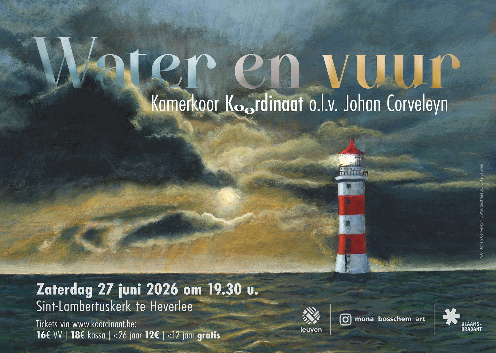 Affiche concert Water en vuur